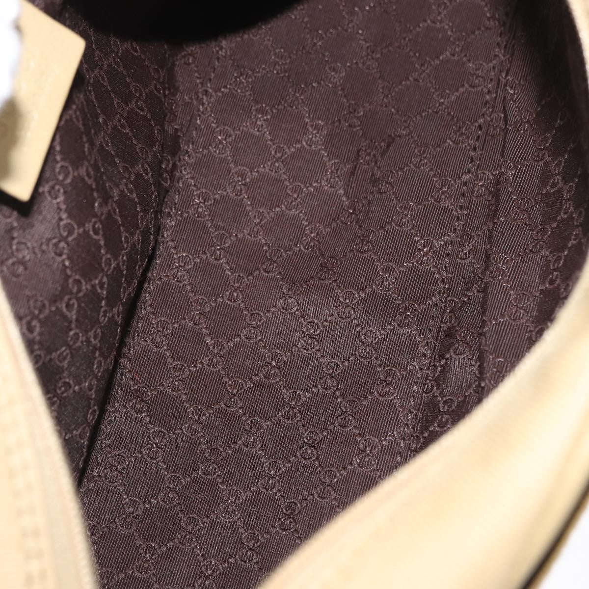 Gucci Vintage Shoulder Bag Canvas, BEIGE, CANVAS, Shoulder bag
