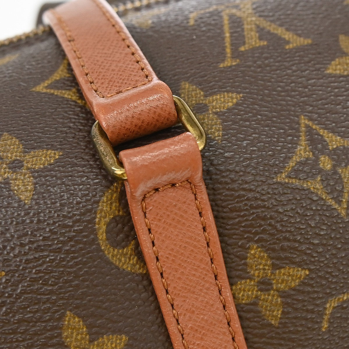 Louis Vuitton Papillon Handbag Monogram Canvas, Brown, Canvas, Handbag