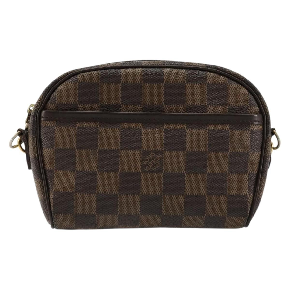 Louis Vuitton Ipanema Pochette Damier, Brown, Canvas, Clutch