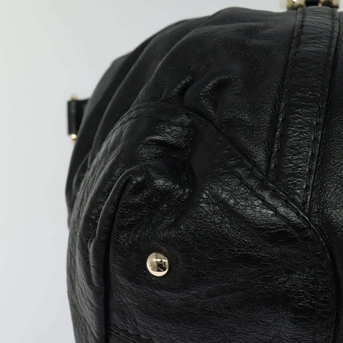 Gucci Nail Boston Bag Leather, BLACK, LEATHER, Travel bag