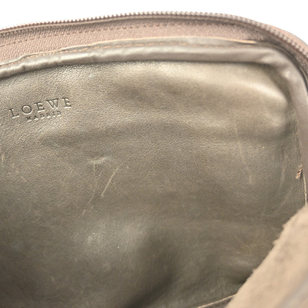 Loewe Vintage Shoulder Bag Leather, BROWN, LEATHER, Shoulder bag
