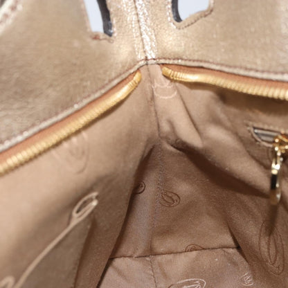 cartier Marcello Handbag Leather, GOLD, LEATHER, Tote bag