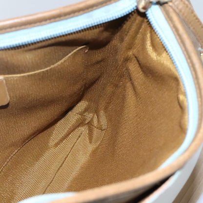 Salvatore Ferragamo Gancini Shoulder Bag Canvas, BLUE, CANVAS, Shoulder bag