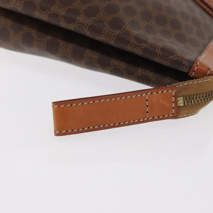 Celine Macadam Pochette Canvas and Leather, BEIGE, CANVAS, Clutche & pouche