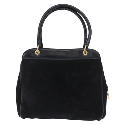 Gucci Vintage Handbag Suede, BLACK, SUEDE, Handbag