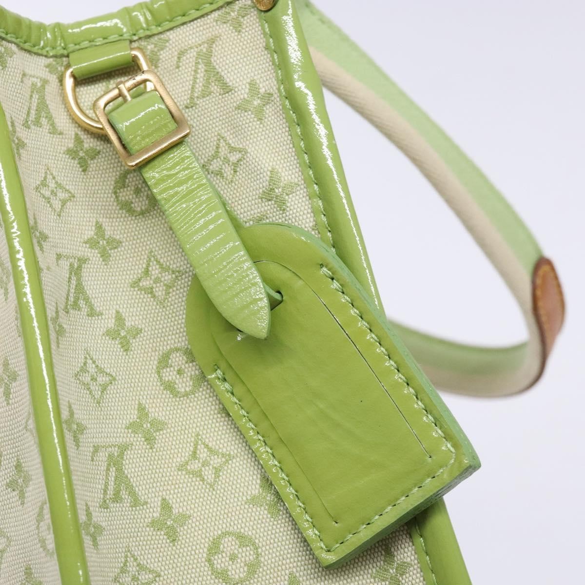 Louis Vuitton Kathleen Tote Mini Lin, GREEN, CANVAS, Tote bag
