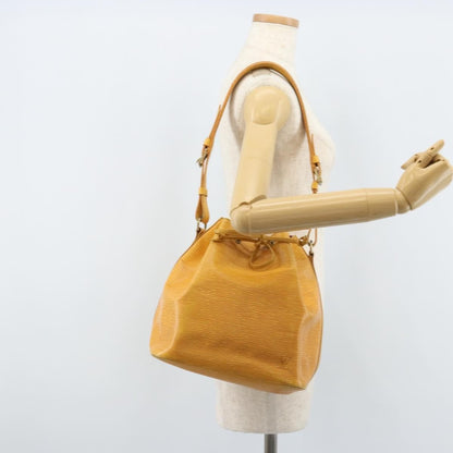 Louis Vuitton Petit Noe Handbag Epi Leather, Yellow, Leather, Shoulder Bag