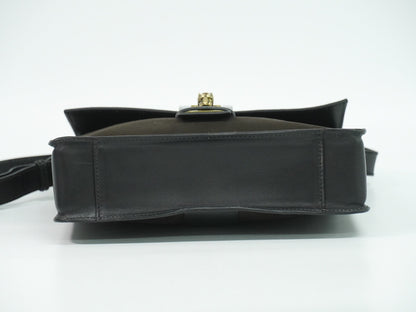 Gucci Tiger Head Shoulder bag Suede, BROWN, SUEDE, Shoulder bag