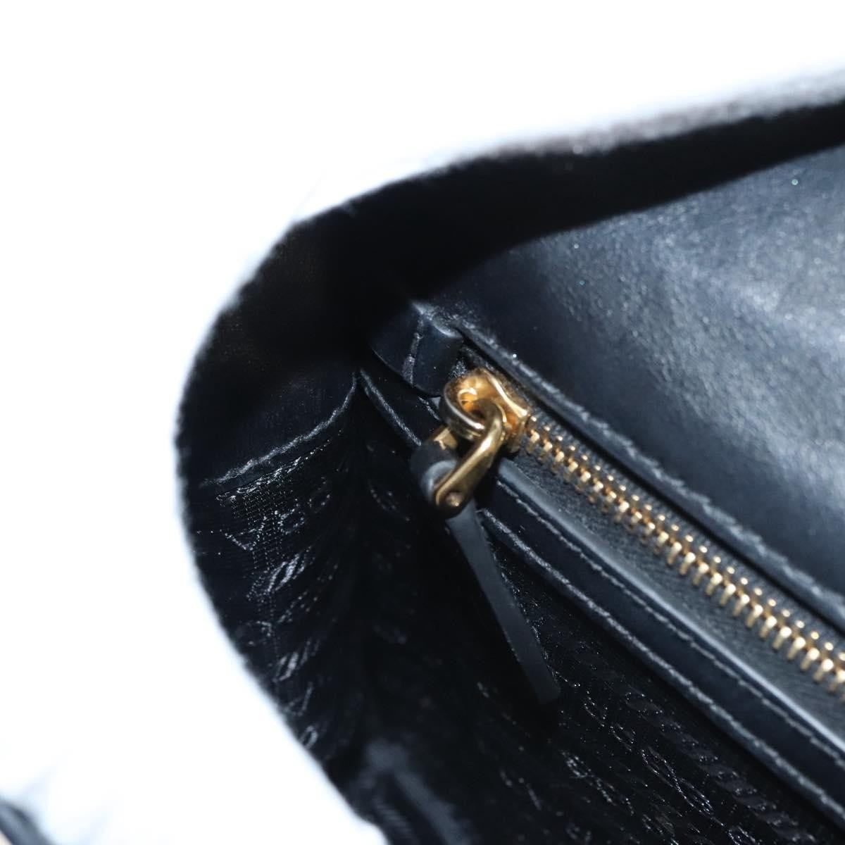 Prada Metal Ribbon Shoulder Bag City Calfskin, GRAY, LEATHER, Shoulder bag