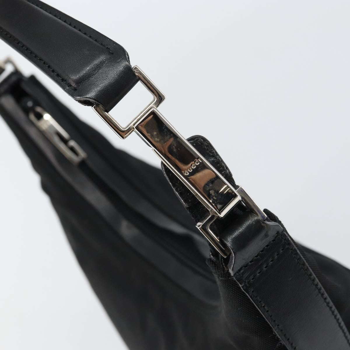 Gucci Zip Hobo Nylon, BLACK, NYLON, Shoulder bag