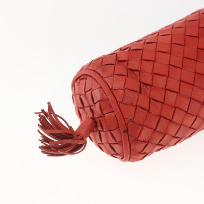 Bottega Veneta Intrecciato Clutch bag Leather, RED, LEATHER, Clutche & pouche