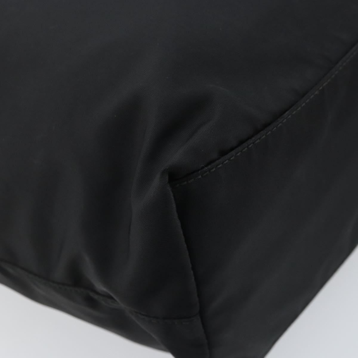 Prada Vintage Zip Tote Tessuto, Black, Nylon, Tote Bag