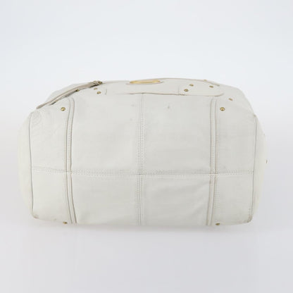 Bally Vintage Shoulder Bag Leather, White, Leather, Shoulder Bag