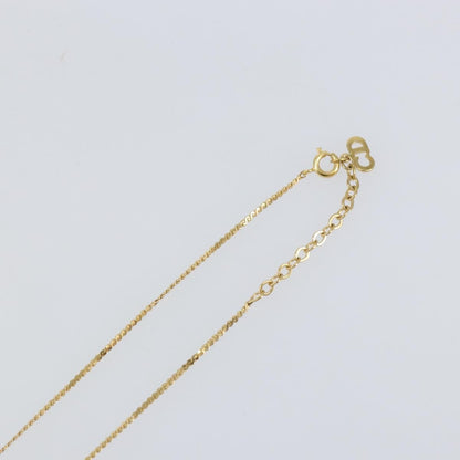 Christian Dior CD Pendant Necklace Metal, GOLD, METAL, Necklace