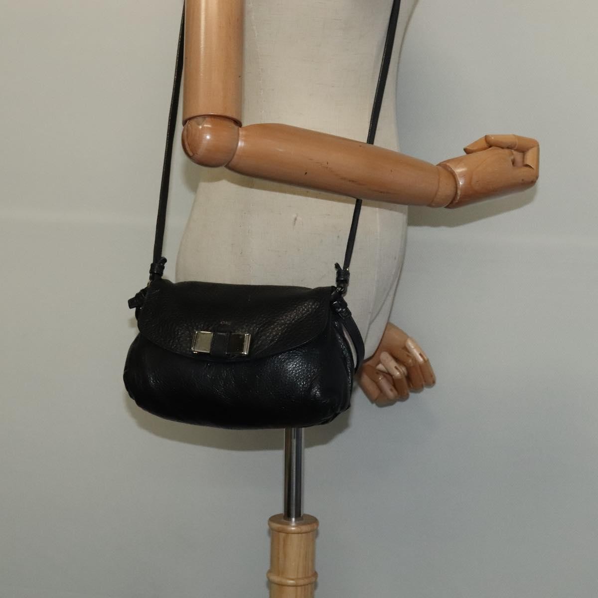 Chloe Lily Handbag Leather, BLACK, LEATHER, Handbag