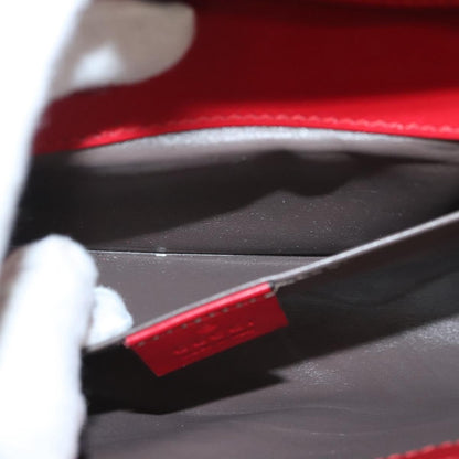 Gucci Zumi Shoulder Bag Leather, RED, LEATHER, Shoulder bag