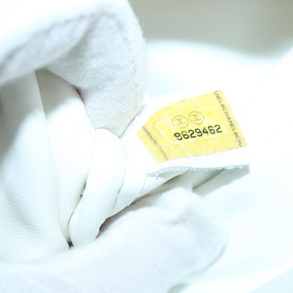 Chanel Vintage 2-Pouch Camera Bag Quilted Lambskin, WHITE, CANVAS, Crossbody bag