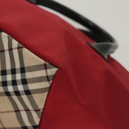 Burberry Nova Check Tote Nylon, RED, NYLON, Tote bag