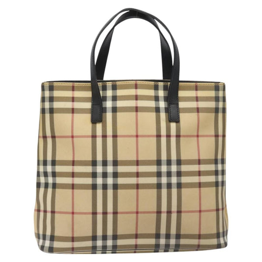 Burberry Top Handle Tote Nova Check Canvas, BEIGE, CANVAS, Tote bag