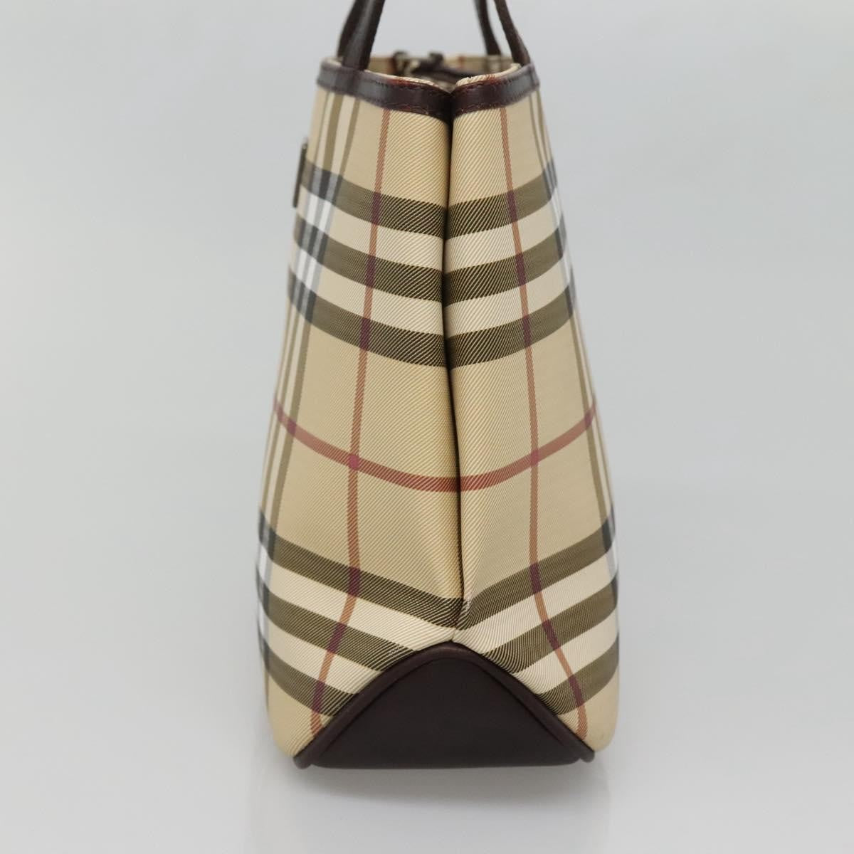 Burberry Nova Check Handbag Nova Check Canvas, BEIGE, CANVAS, Handbag