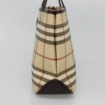 Burberry Nova Check Handbag Nova Check Canvas, BEIGE, CANVAS, Handbag