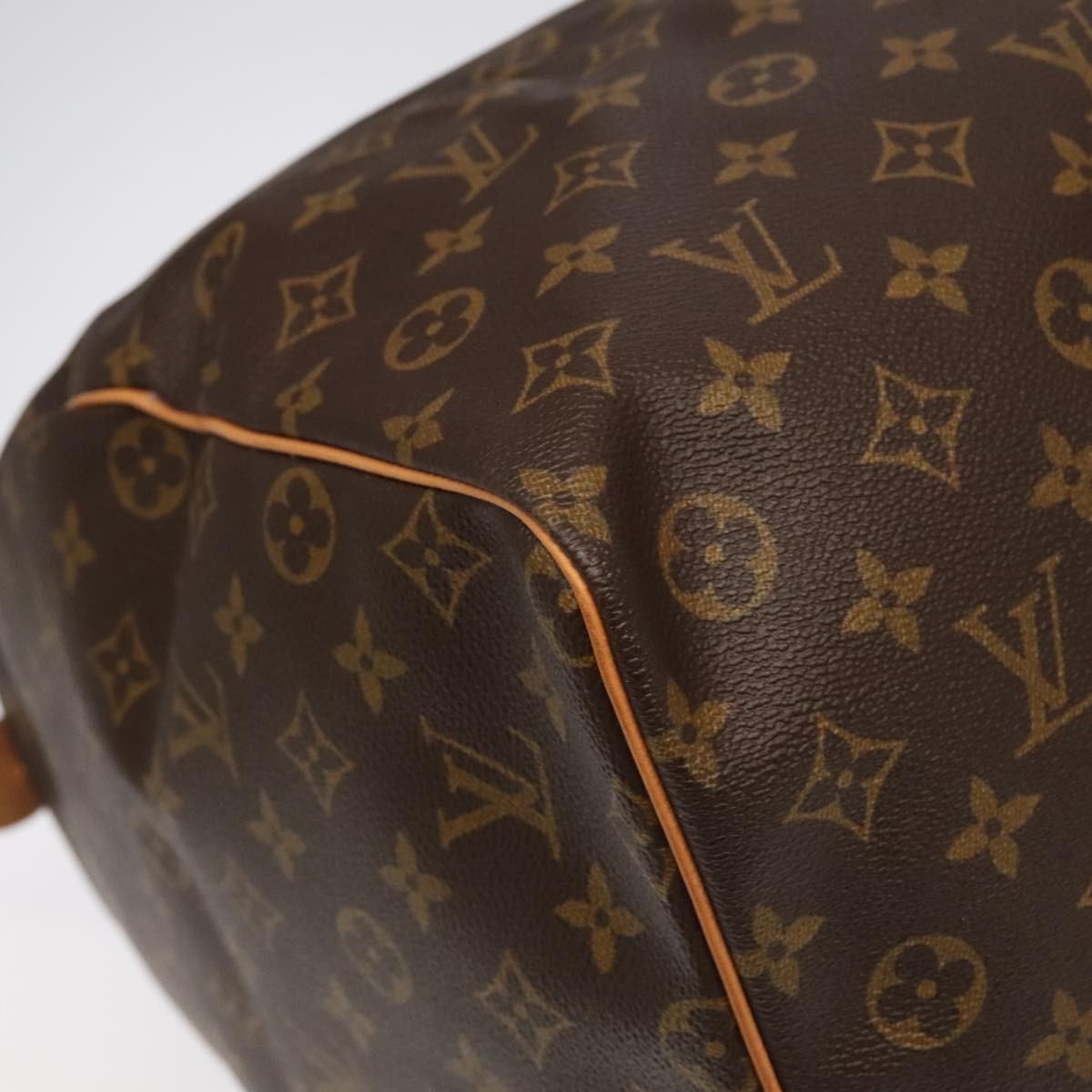 Louis Vuitton Keepall Bag Monogram Canvas, BROWN, CANVAS, Travel bag