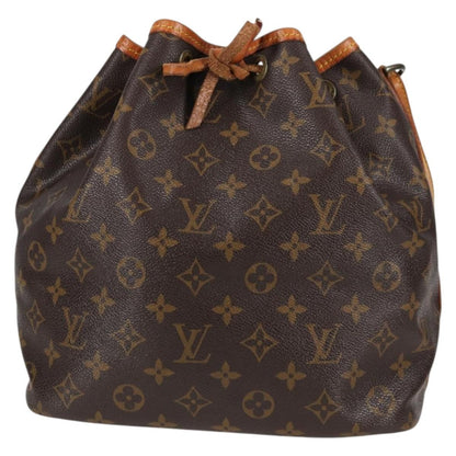 Louis Vuitton Petit Noe Handbag Monogram Canvas, BROWN, CANVAS, Handbag