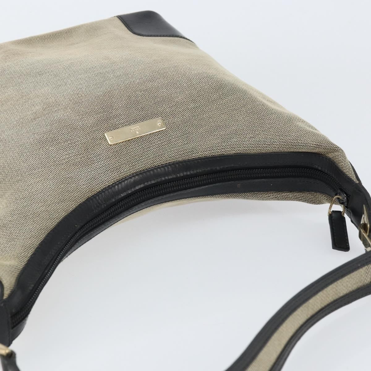 Gucci Vintage Hobo Canvas, GRAY, CANVAS, Shoulder bag