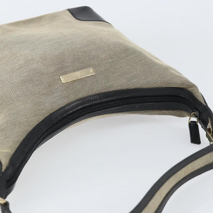 Gucci Vintage Hobo Canvas, GRAY, CANVAS, Shoulder bag