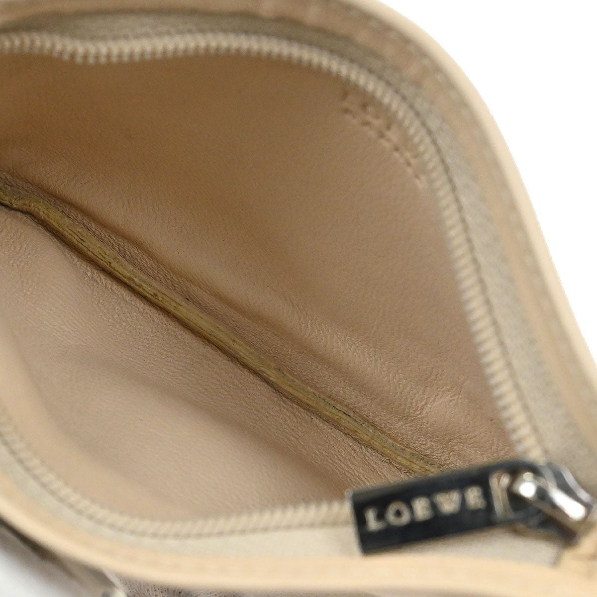 Loewe Anagram Wallet Leather, Beige, Leather, Wallet