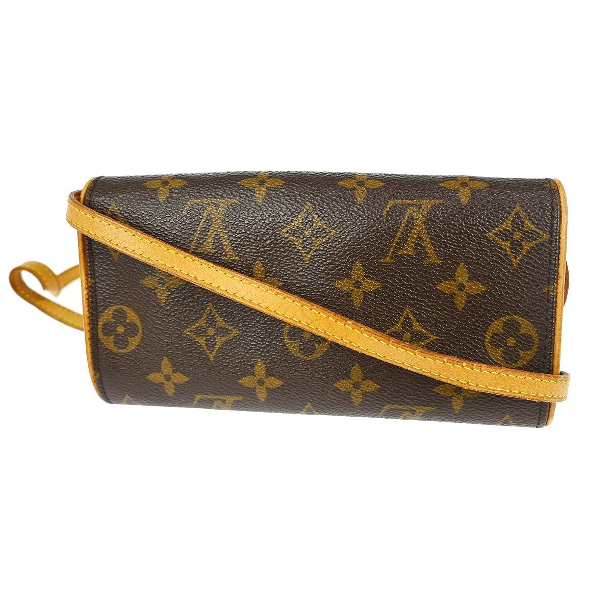 Louis Vuitton Twin Handbag Monogram Canvas, Brown, Canvas, Clutch