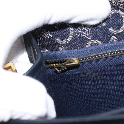 Celine C Sulky Shoulder bag Canvas, NAVY, CANVAS, Shoulder bag