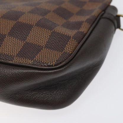 Louis Vuitton Trousse Make Up Bag Damier, BROWN, CANVAS, Clutche & pouche