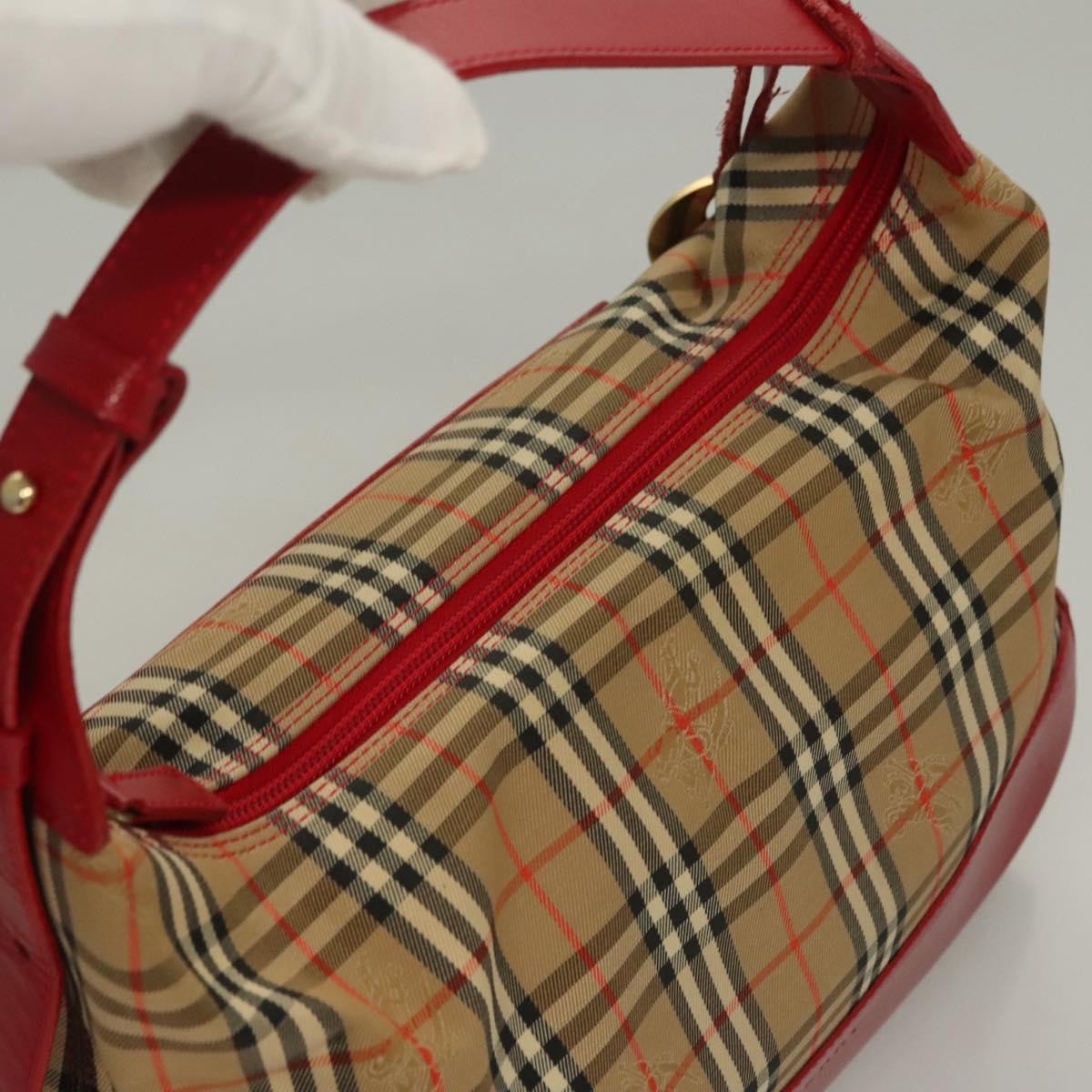Burberry Nova Check Handbag Nova Check Canvas and leather, BEIGE, CANVAS, Handbag