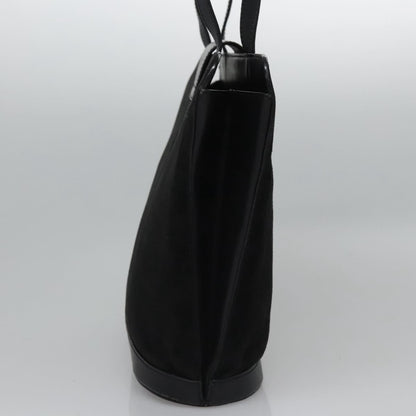 Celine Shoulder Bag Suede and leather, BLACK, SUEDE, Shoulder bag