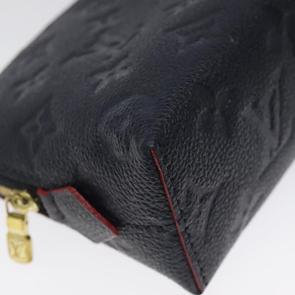 Louis Vuitton Cosmetic Pouch Monogram Empreinte Leather, NAVY, LEATHER, Toiletry Case