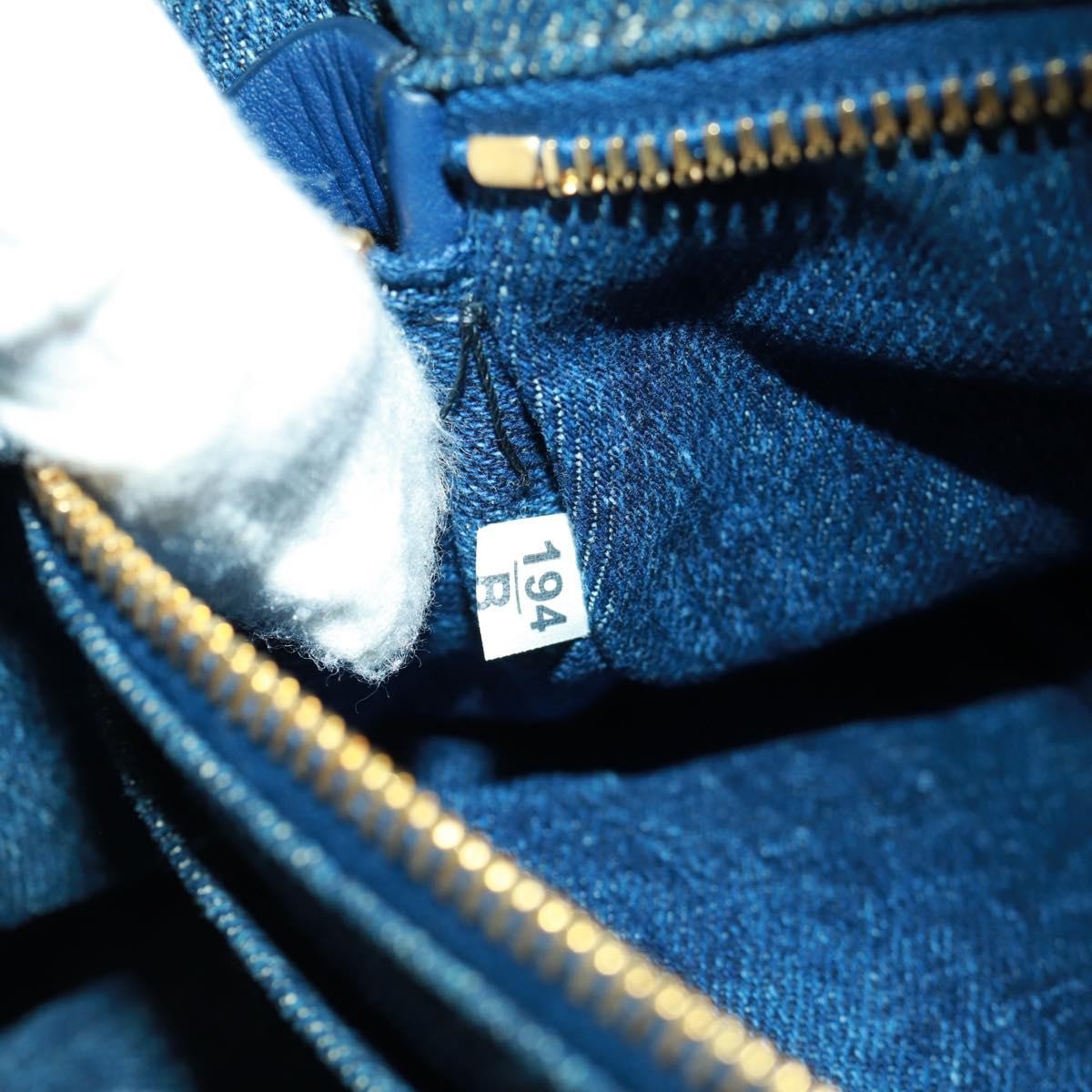 Prada Canapa Tote Denim, BLUE, DENIM_JEANS, Tote bag