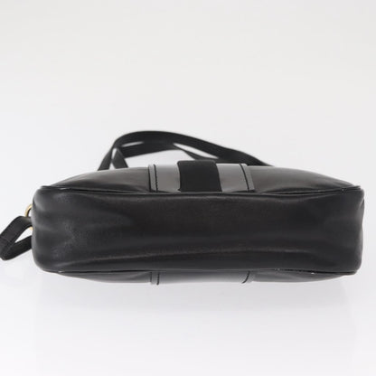Salvatore Ferragamo Vala Shoulder Bag Leather, BLACK, LEATHER, Shoulder bag