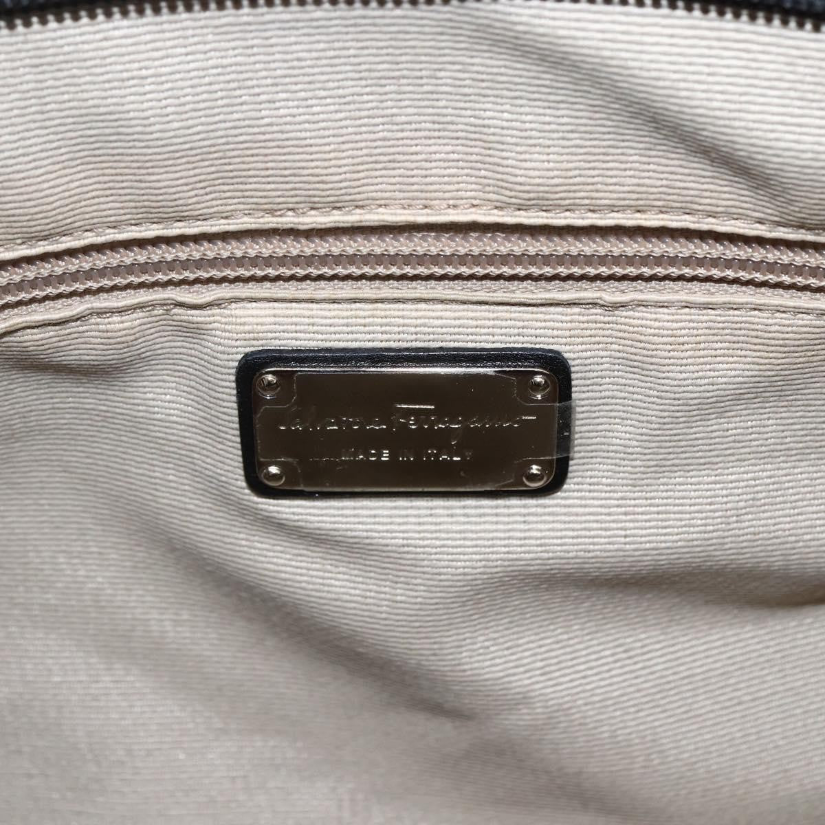 Salvatore Ferragamo Gancini Tote Patent leather, BLACK, PATENT_LEATHER, Tote bag