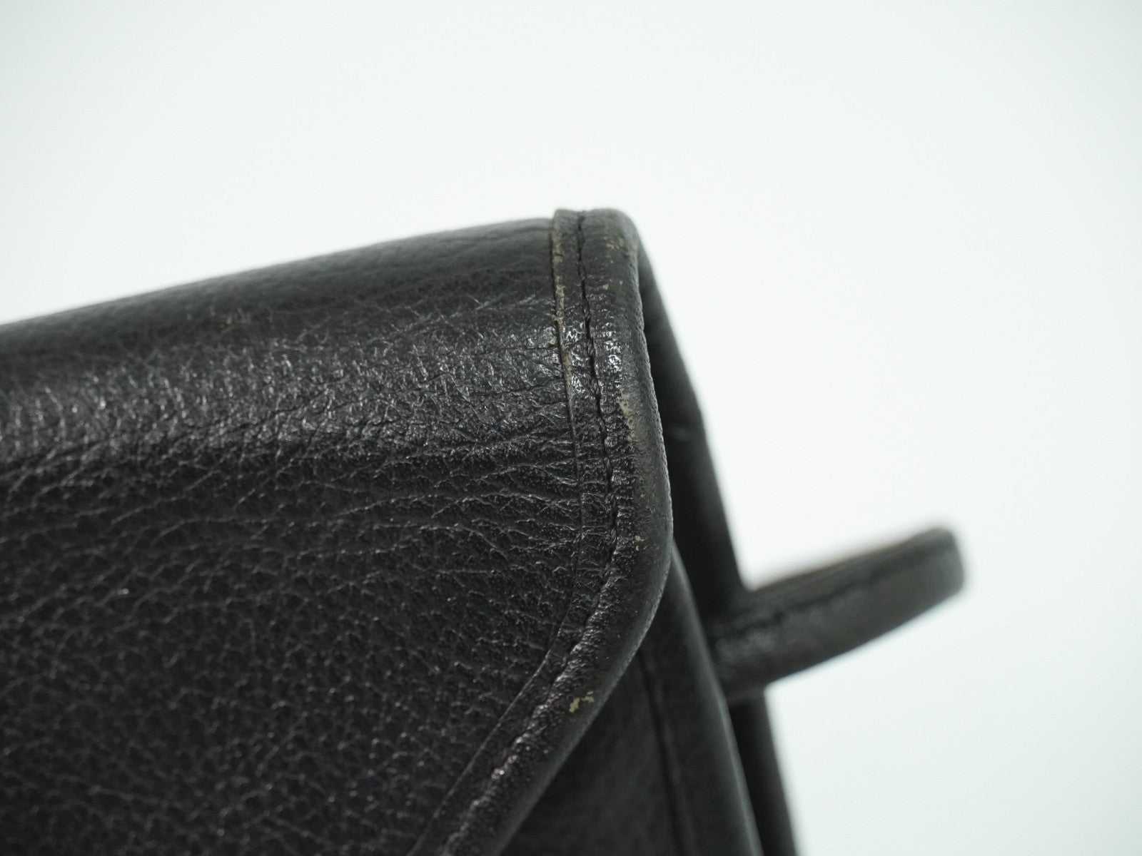 Saint Laurent Vintage Shoulder Bag Leather, BLACK, LEATHER, Shoulder bag