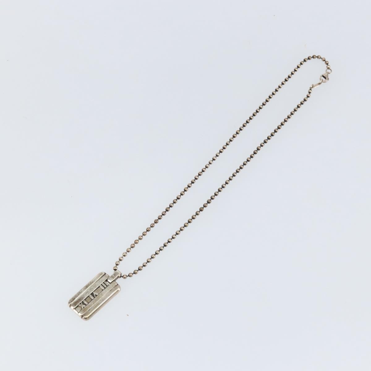 Tiffany & Co. Atlas Bar Pendant Necklace Silver 925, SILVER, SILVER, Necklace