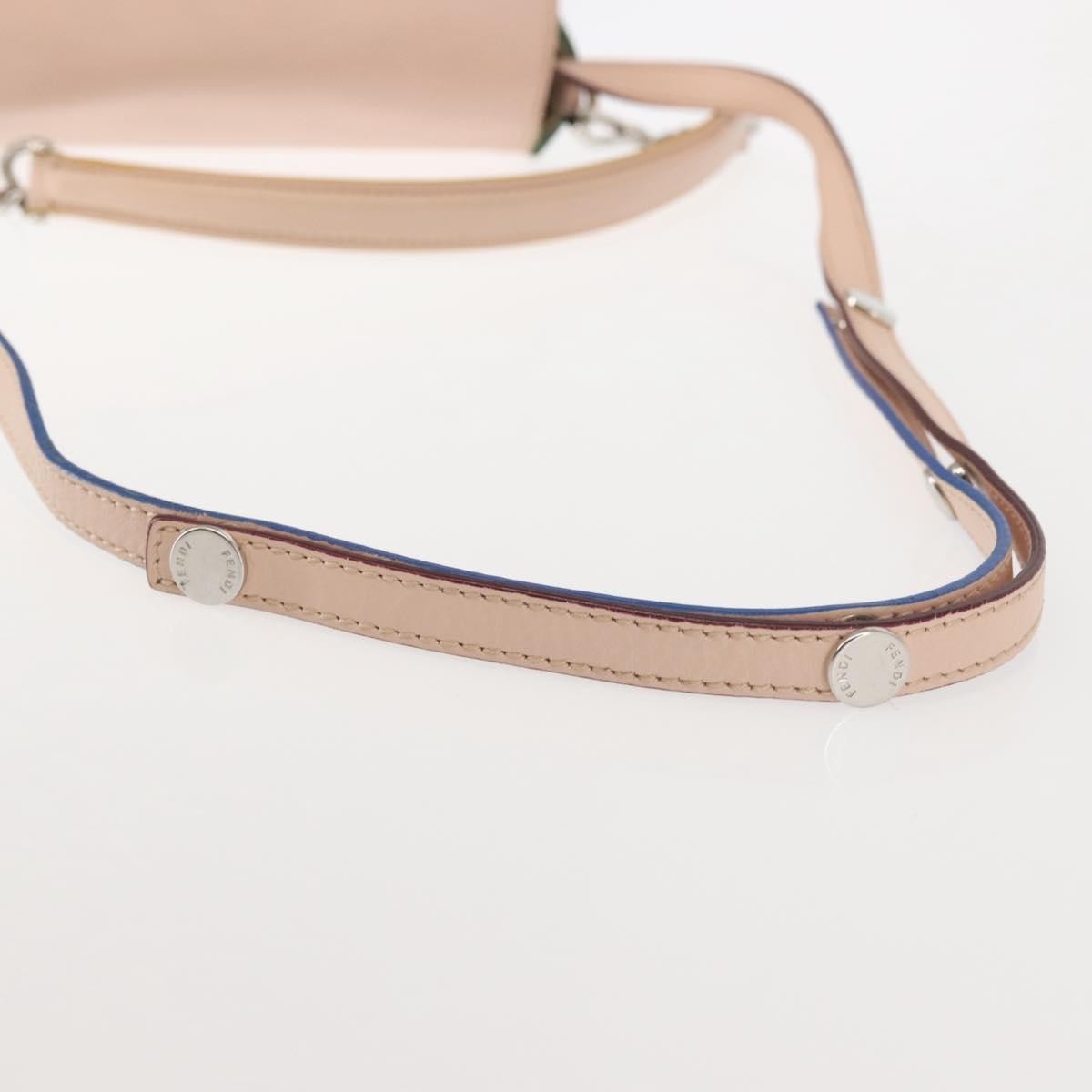 Fendi 3Baguette Convertible Crossbody Calfskin, PINK, LEATHER, Crossbody bag