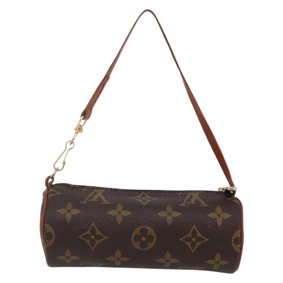 Louis Vuitton Papillon Pochette Monogram Canvas, BROWN, CANVAS, Handbag