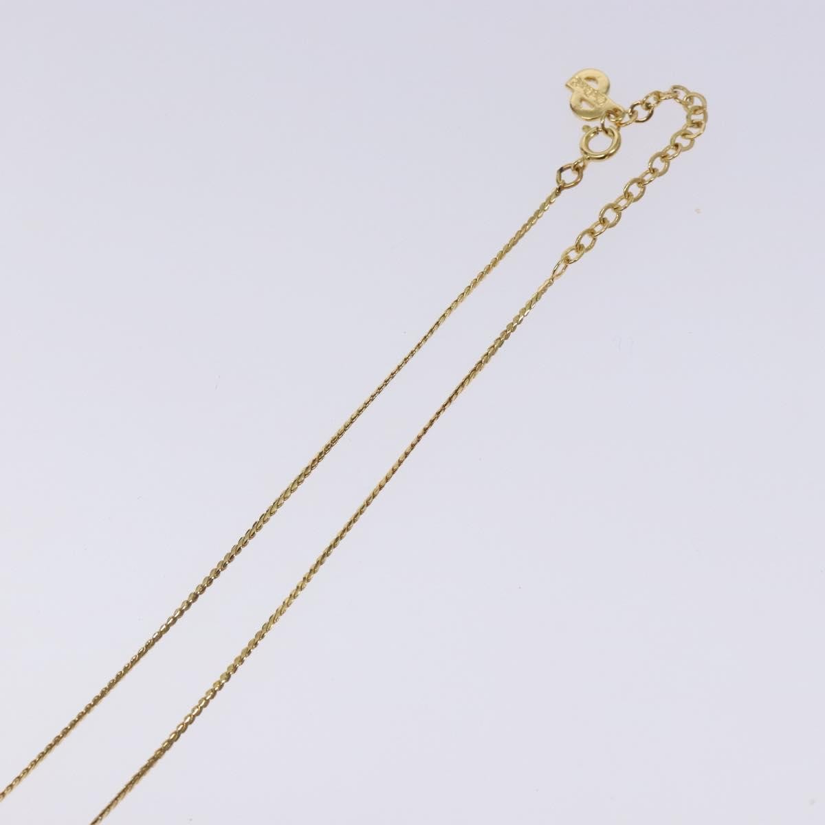 Christian Dior Collar Necklace Metal with Faux Pearls, GOLD, METAL, Necklace