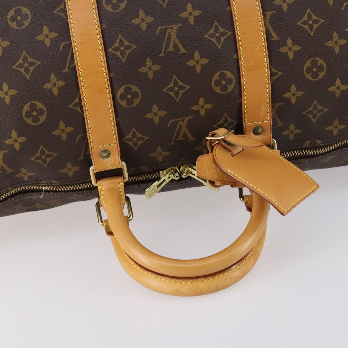 Louis Vuitton Keepall Bag Monogram Canvas, BROWN, CANVAS, Travel bag