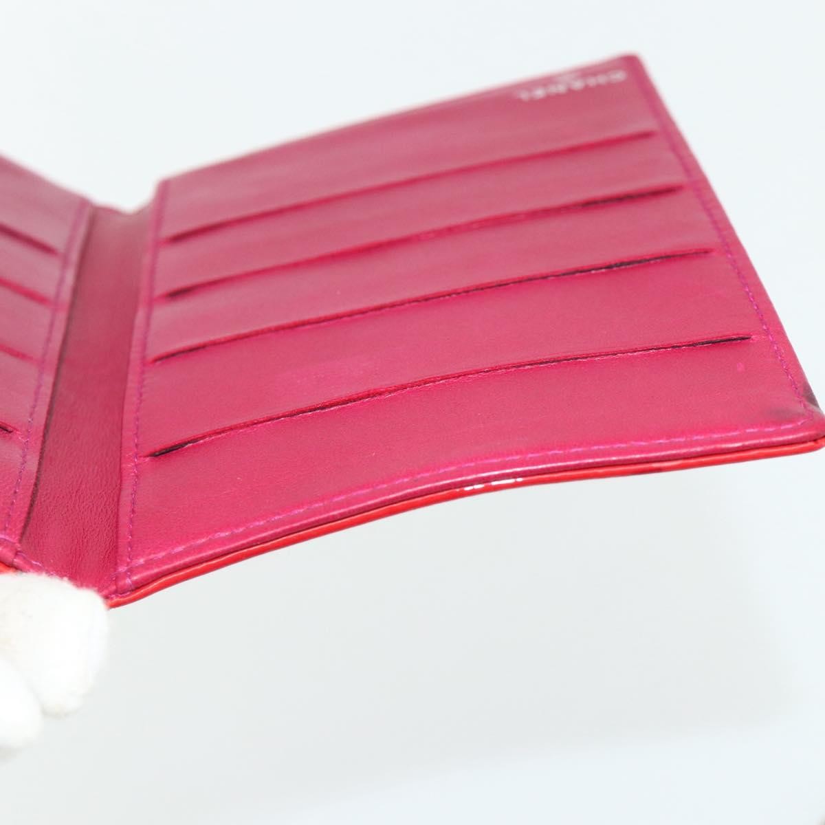Chanel Vintage CC Bifold Card Holder Patent leather, Red, Patent Leather, Card Holder