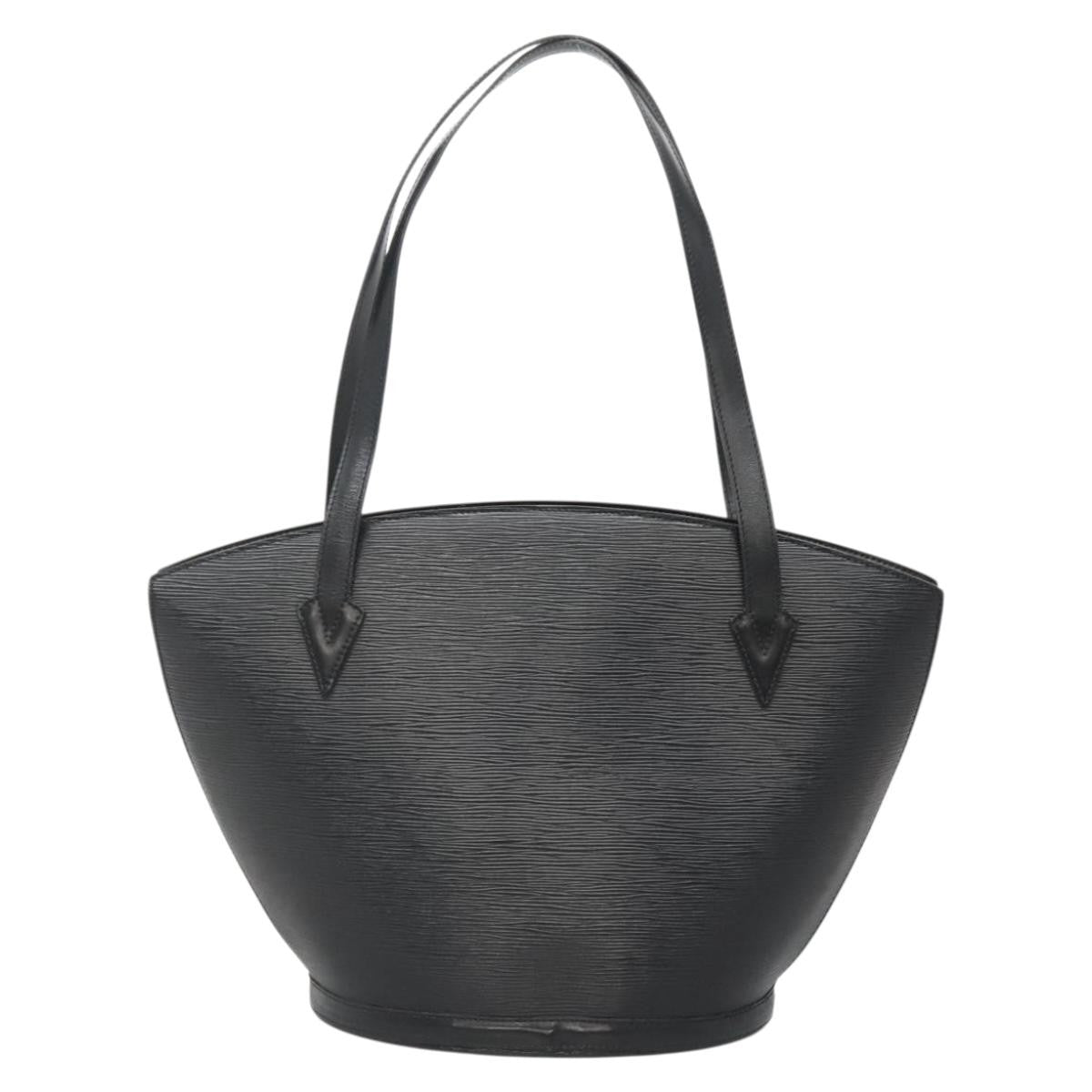Louis Vuitton Saint Jacques Handbag Epi Leather, BLACK, LEATHER, Shoulder bag