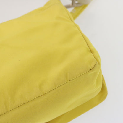 Prada Vintage Shoulder Bag Tessuto, Yellow, Nylon, Shoulder Bag