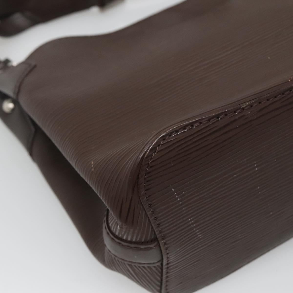 Louis Vuitton Mandara Handbag Epi Leather, BROWN, LEATHER, Shoulder bag