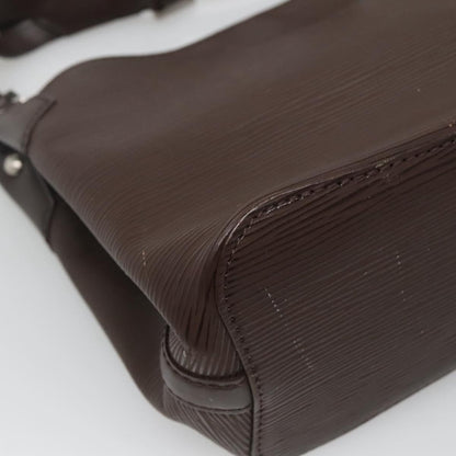 Louis Vuitton Mandara Handbag Epi Leather, BROWN, LEATHER, Shoulder bag